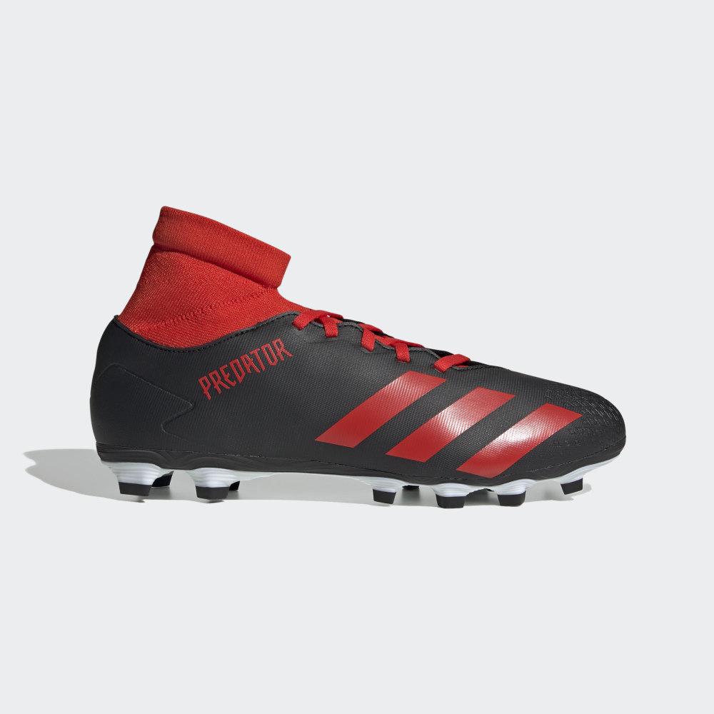 Adidas Men's Predator 20.4 Flexible Ground Football Boots Black/Red/White Ireland EE9565